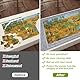 Ainiv Puzzlematte, Puzzle Matte Roll, Tragbare Puzzles Mat, Puzzleunterlage Puzzlematte, Teppich für bis zu 1500 Teile, Praktisches Zubehör zur Aufbewahrung von Puzzles, Rolle Matte Puzzle, Jigsaw Mat