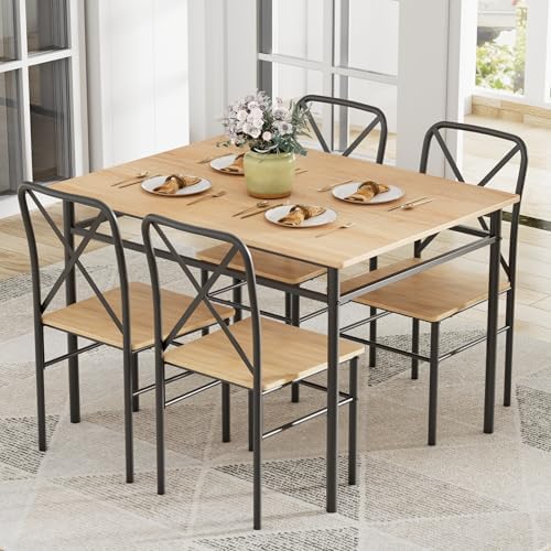 VECELO 5-Piece Kitchen Dining Table...