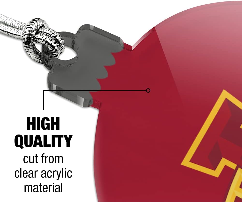 GRAPHICS & MORE Iowa State University Logo Acrylic Christmas Tree Holiday Ornament - Image 4