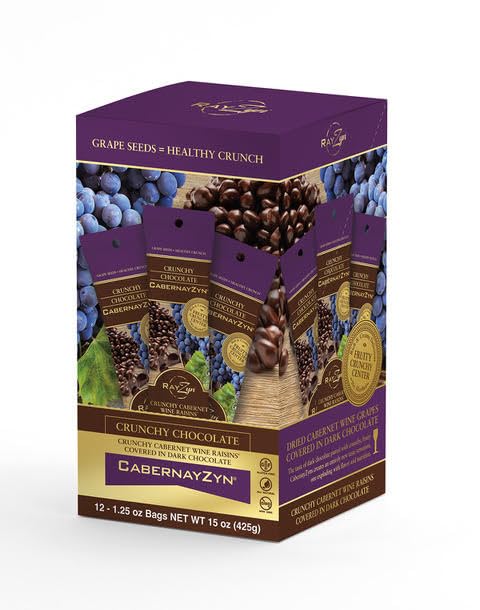 Miniatura 6 de Wine RayZyn - CabernayZyn cubierto de chocolate (paquete de 12) - Pasas de vino de cabernet sauvignon secas cosechadas a mano del Valle de Napa