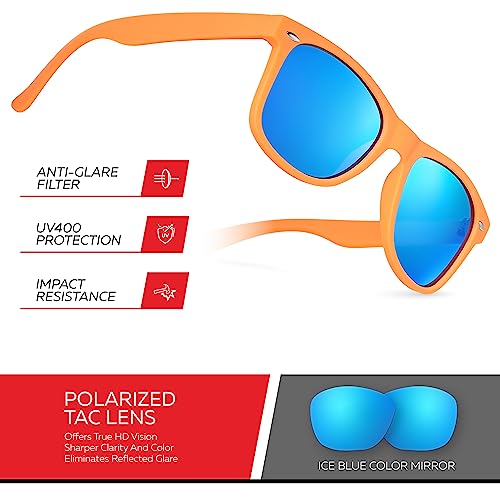 Image of Retro Rewind Polarized Sunglasses for Women Men - UV400 Classic Square Vintage Shades Trendy Unisex Sun Glasses