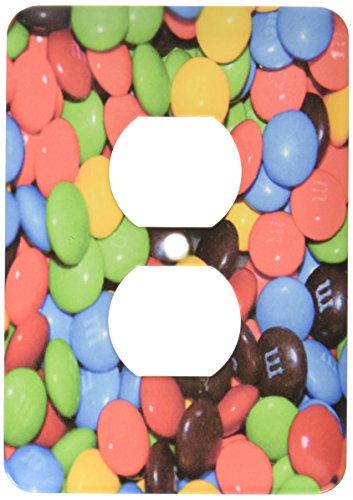 Cachez les fissures murales avec Bonbons M et M plaque double 3dRose lsp_64866_6