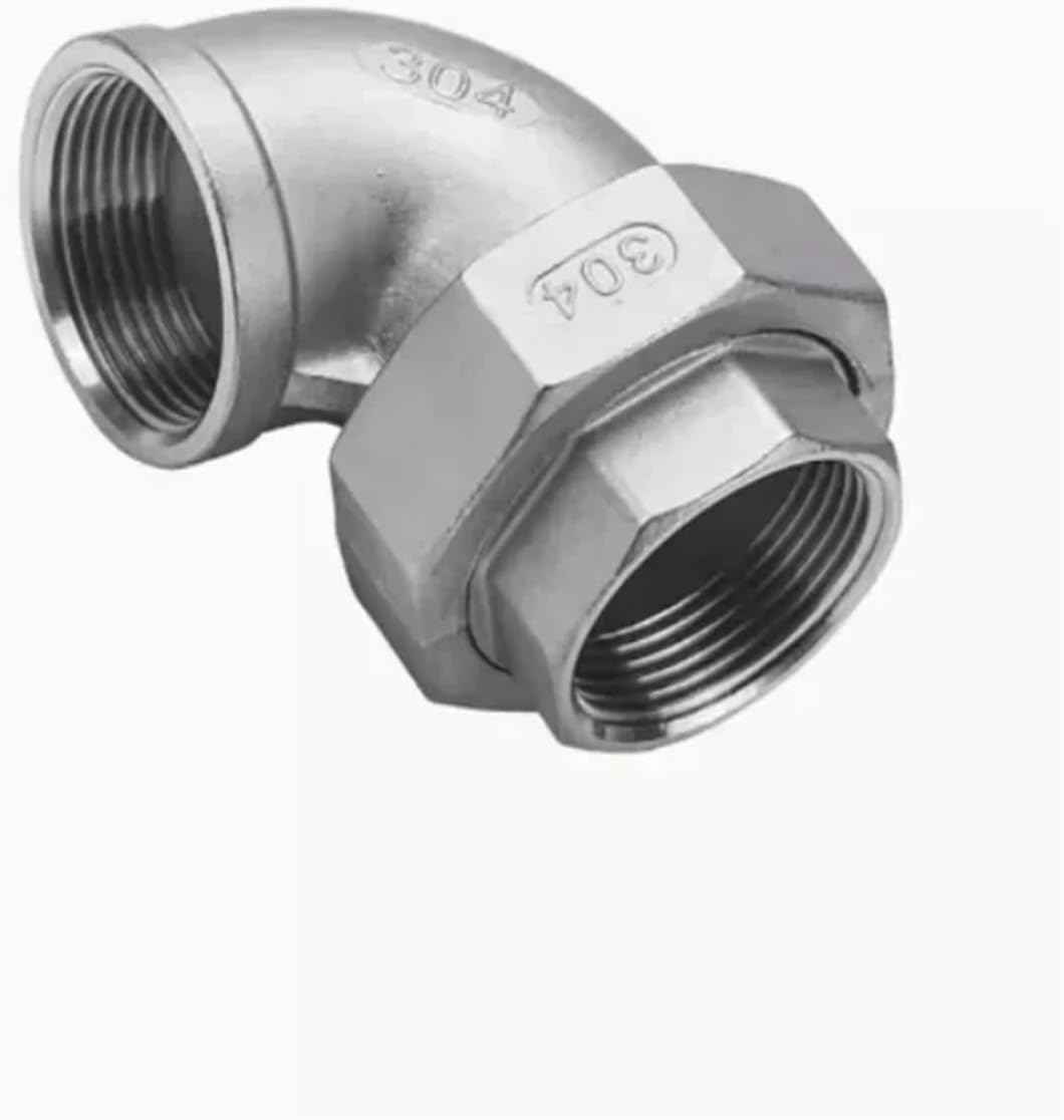 1pcs 304 Stainless Steel Inner Wire Loose Elbow Anti-rust Suitable for Water Heating Accessories Natural Gas Tube Clamp(1/2")