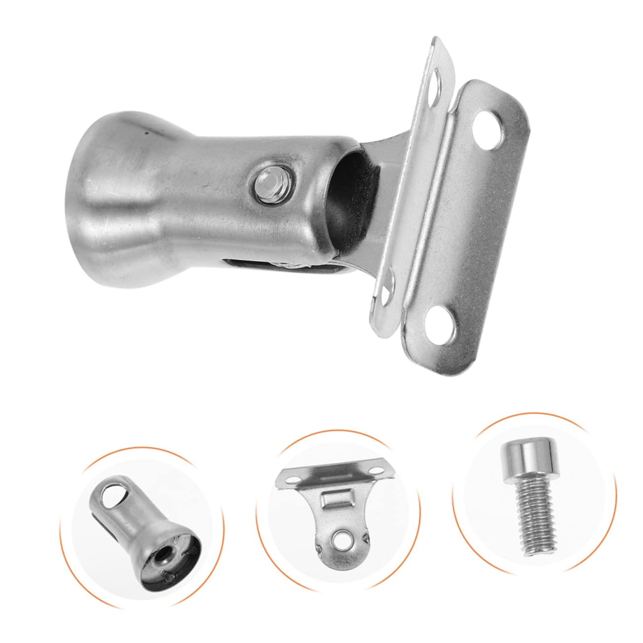 Uonlytech Supports de Rampe en Acier Inoxydable pour Main Courante Escalier, Lot de 6 Pièces Solide et Pratiques Design Élégant pour Décoration de Rambarde