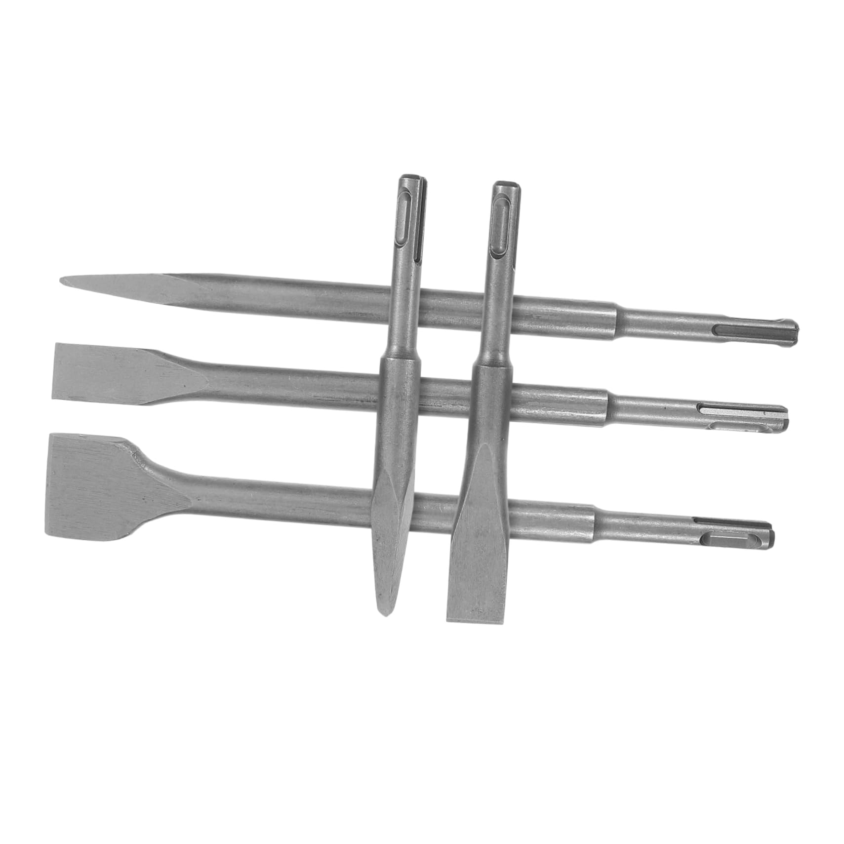 Alipis Set di Scalpelli Punte in Acciaio 5 Pezzi per Martello Perforatore Precisione e Versatilità per Calcestruzzo e Pareti per Vari Progetti