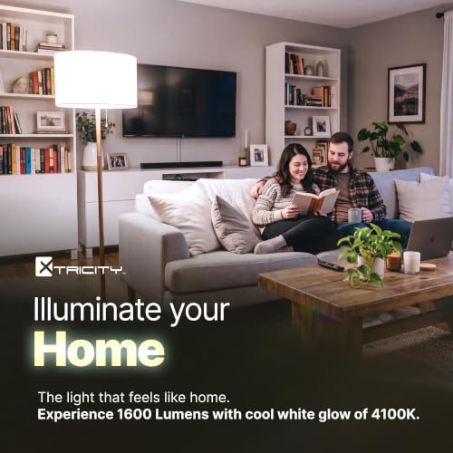 Image of Xtricity Compact Fluorescent Light Bulbs T2 Spiral, E26 Base, 23W (100W Equivalent), 4100k Cool White, 1520 Lumens, CFL, 120V - UL Listed, (6 Pack)