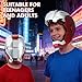 Jeundmot Wearable MK5 Iron Man Helmet 1:1 scale with remote, touch, and voice control modes, featuring sound effects. Ideal for role-playing and holiday gifting. Adult collectible edition (silver).