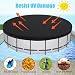 Adiwo Rund Poolabdeckung, Große 120 cm x 20 cm Hundepool Abdeckung Staubschutz wasserdichte Faltbare Badewannenbezug Schwimmbad Schwimmbadabdeckung Faltbarer UV Beständiges für Hund und Kinderpool
