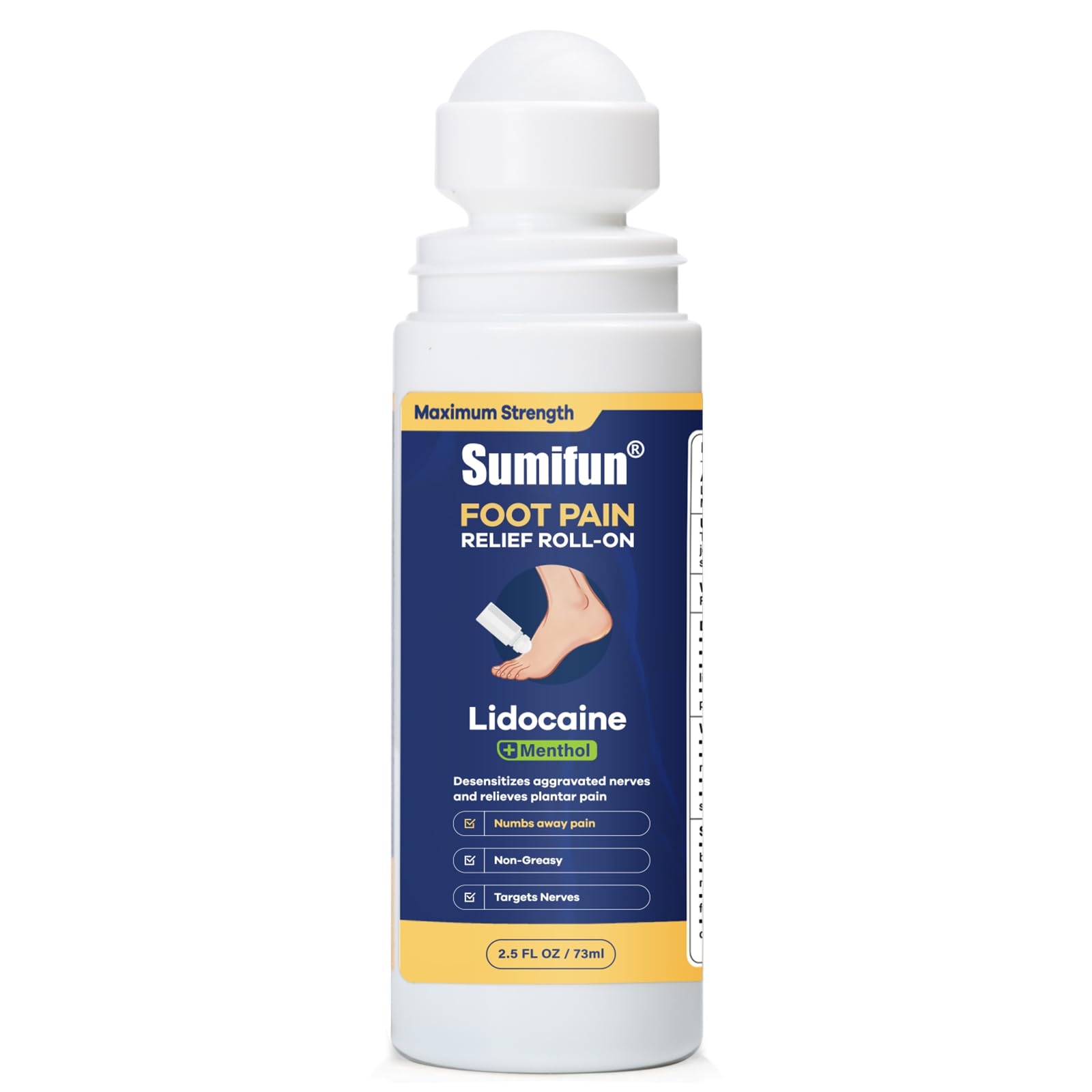 Sumifun Foot Pain Relief Lidocaine Roll-On