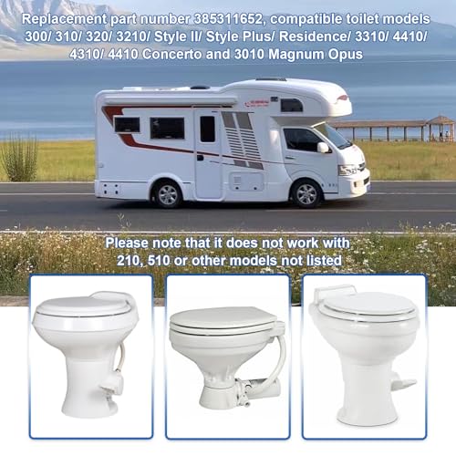 Image of RV Toilet Base Seal & Mounting Hardware Kit Replacement for Dometic 385311652 Fit for Dometic 300 /310 /320 RV Toilets. RV Toilet Seal Repair Kit