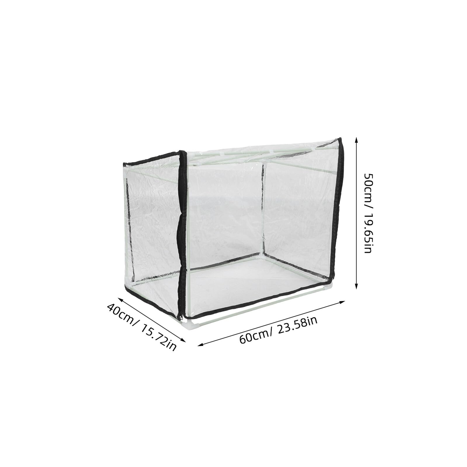 Mini Serra Portatile da Vivaio 60X40X40 CM in Fibra con Copertura Resistente alle Intemperie, Serra da Tavolo per Piante e Ortaggi, Protezione Invernale per Giardino e Balcone