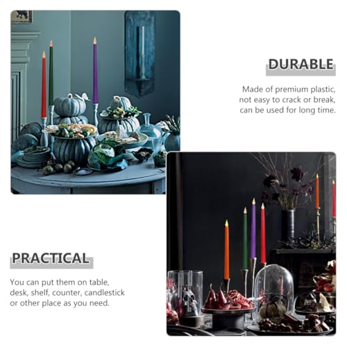 Velas eléctricas verdes POPETPOP para decoración de fiesta boda y hogar 7