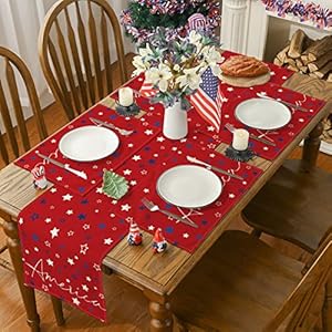Siilues4thofjulytablerunner4thofjulypatriotictablerunnerfourthofjulydecorationsstarsamericaholidaydecorforhomepartytabledecorations Urban Country Home Decor Siilues 4th of july table runner 4th of july patriotic table runner fourth of july decorations stars america holiday decor for home party table decorations urban country home decor