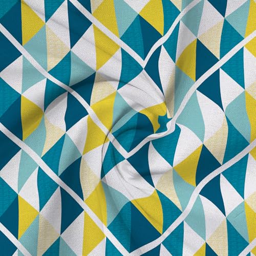 Image of Livspace Cotton Queen Size Bedsheet for Double Bed | 100 inch x 88 inch | 144 TC Flat Cotton Bedsheet with 2 Pillow Covers, Soft & Breathable - Bello Pure Nest Collection (Teal)