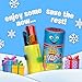 Push Pop Triple Power Christmas Candy Lollipops Three-In-One, 12Ct Bulk Individually Wrapped, Assorted Flavors, Full Size Hard Candy, Birthday Party Favors, Stocking Stuffers, Kids Gifts