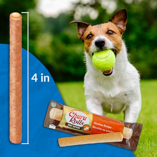INABA Churu Rolls Joint Support for Dog, Functional Lickable Dog Treat with Taurine & Green Tea Extract, 1.26oz Each, 18 Tubes Total, Chicken with Cheese Recipe - image 4