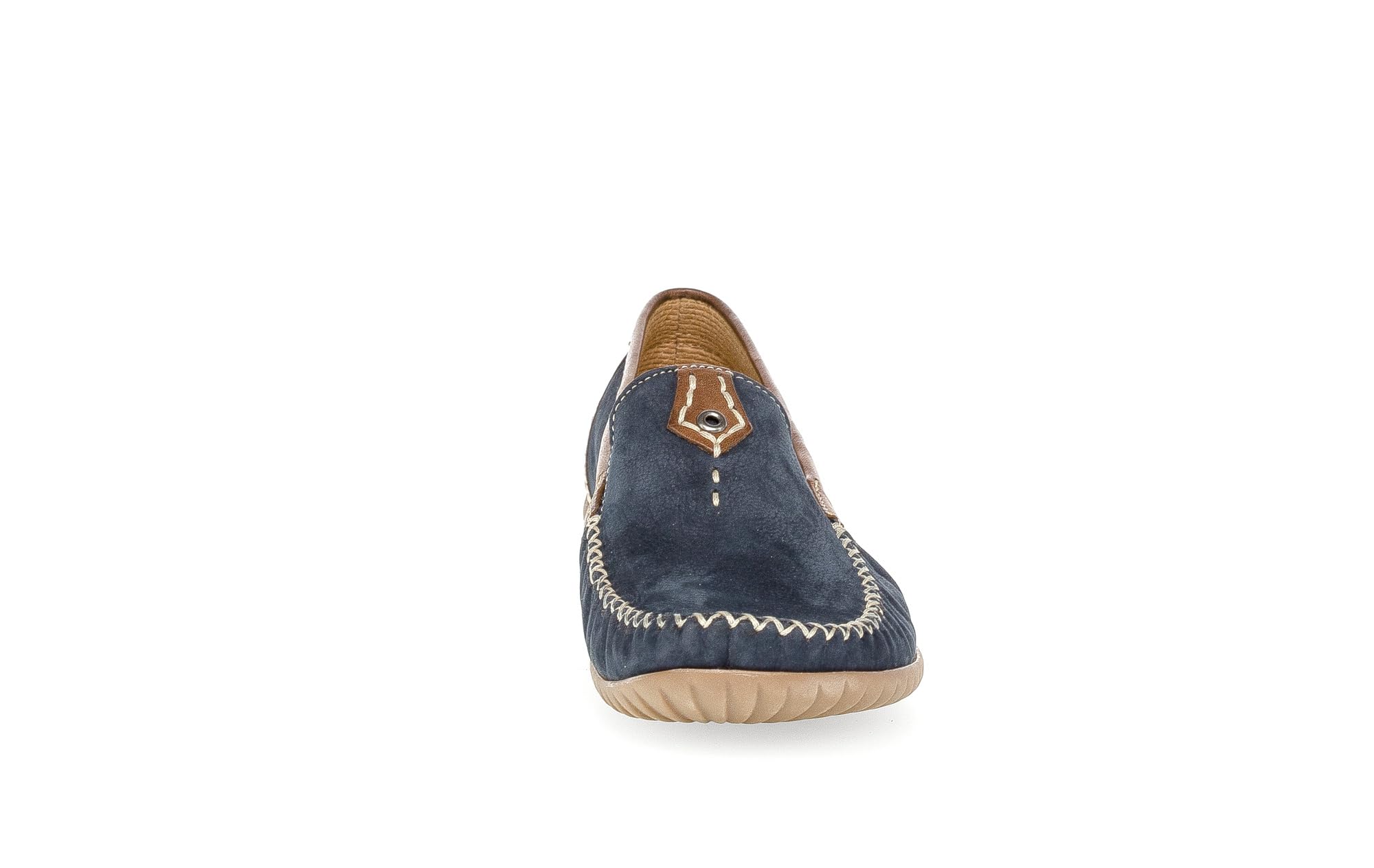 Gabor California | Nightblue Nubuck/Patent | Womens Slip On Moccasin Shoes