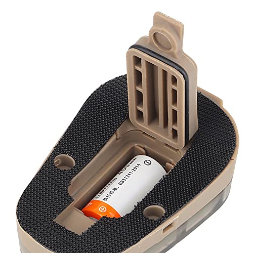 yasoe Casque Survie Gyrophare LumièRe Stroboscopique pour Casque SéCurité de Survie Lampe de Poche IR Signal éTanche avec Magic Tape D