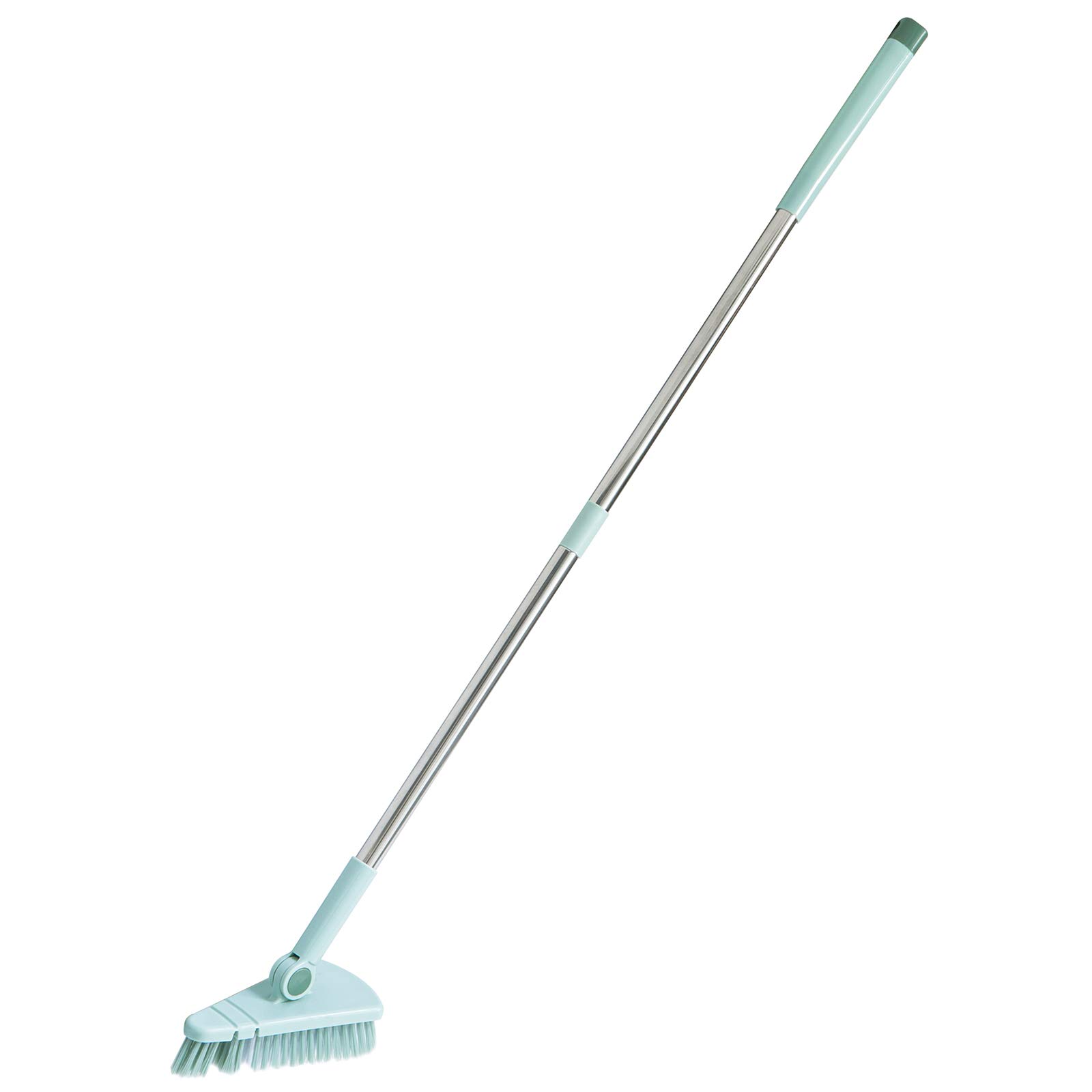 Floor Scrub Brush Shower Scrubber Cleaning Bath Tub and Tile Scrubber Brush Long Handle Detachable Stiff Bristles for Cleaning Shower Bathroom Kitchen Balcony Wall 37.4” Length