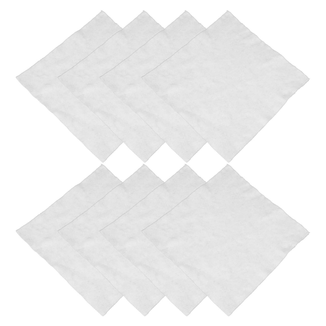 GRADENEVE 8pcs White Non Woven Fabric Plant Pot Drainage Inserts with Soft Plush Surface, Breathable Absorbent Mats for Cement Pots and Potted Plants, for Outdoor and Home Gardening Use
