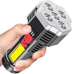 Lanterna MAIS forte do mundo Led Potente 1500m 4 Recarregável Usb Portátil Ultra Brilhante Com Uso Externo De Longo