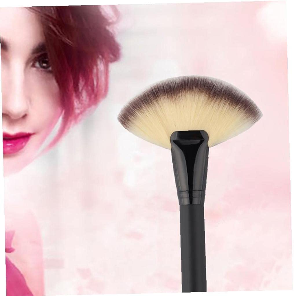 Black Big Big Fan Top Brush Makeup Tools Fan ConConcealer Powder Blush Nose Wipe Brush Makeup Tool and Other Accessories Face Brushes