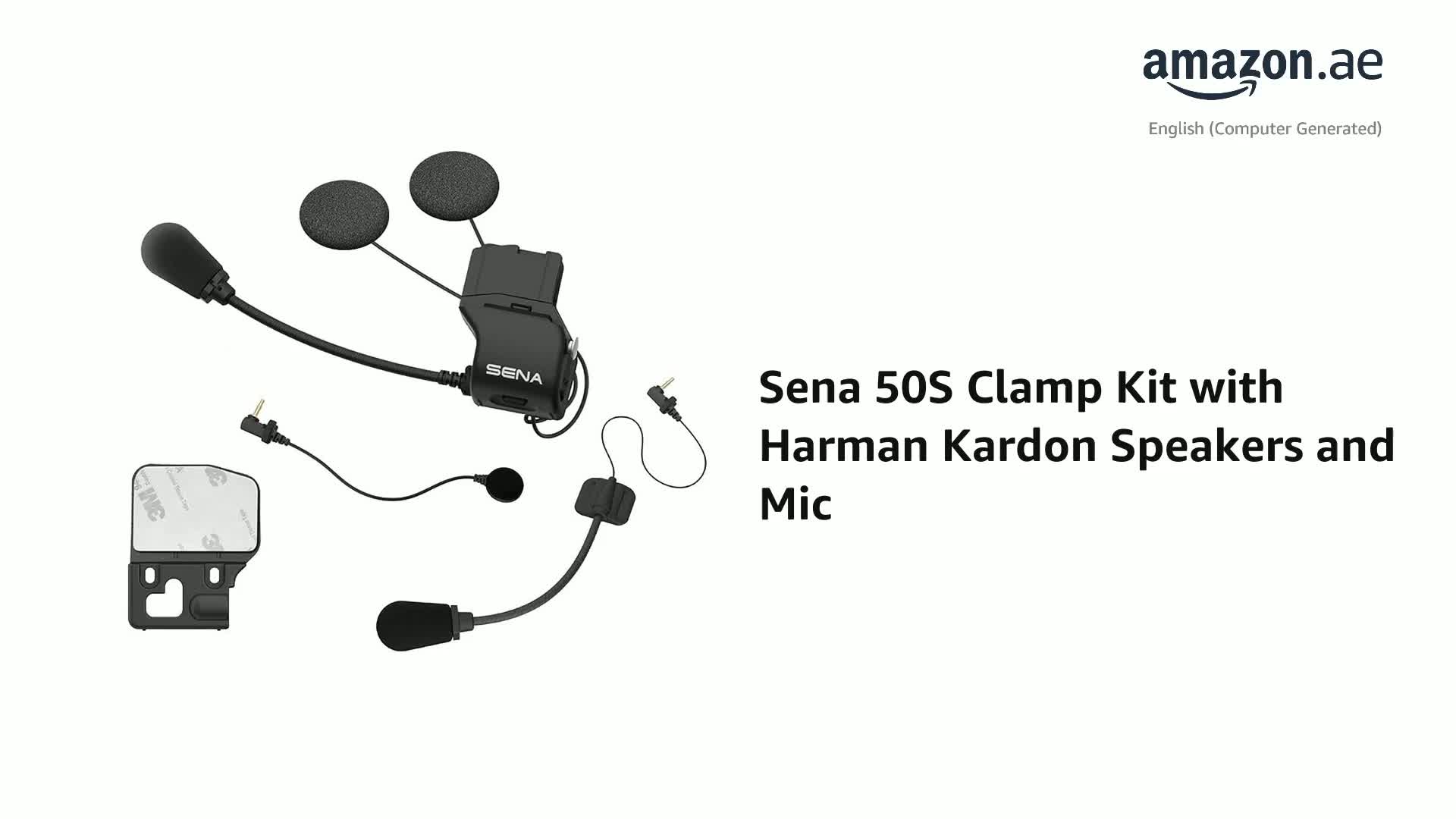 Sena 50S Universal Clamp Kit with Sound by Harman Kardon Speakers