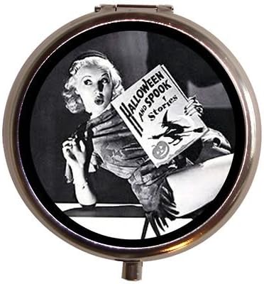 Halloween Scary Story Pin up Pinup Pill Box Pillbox
