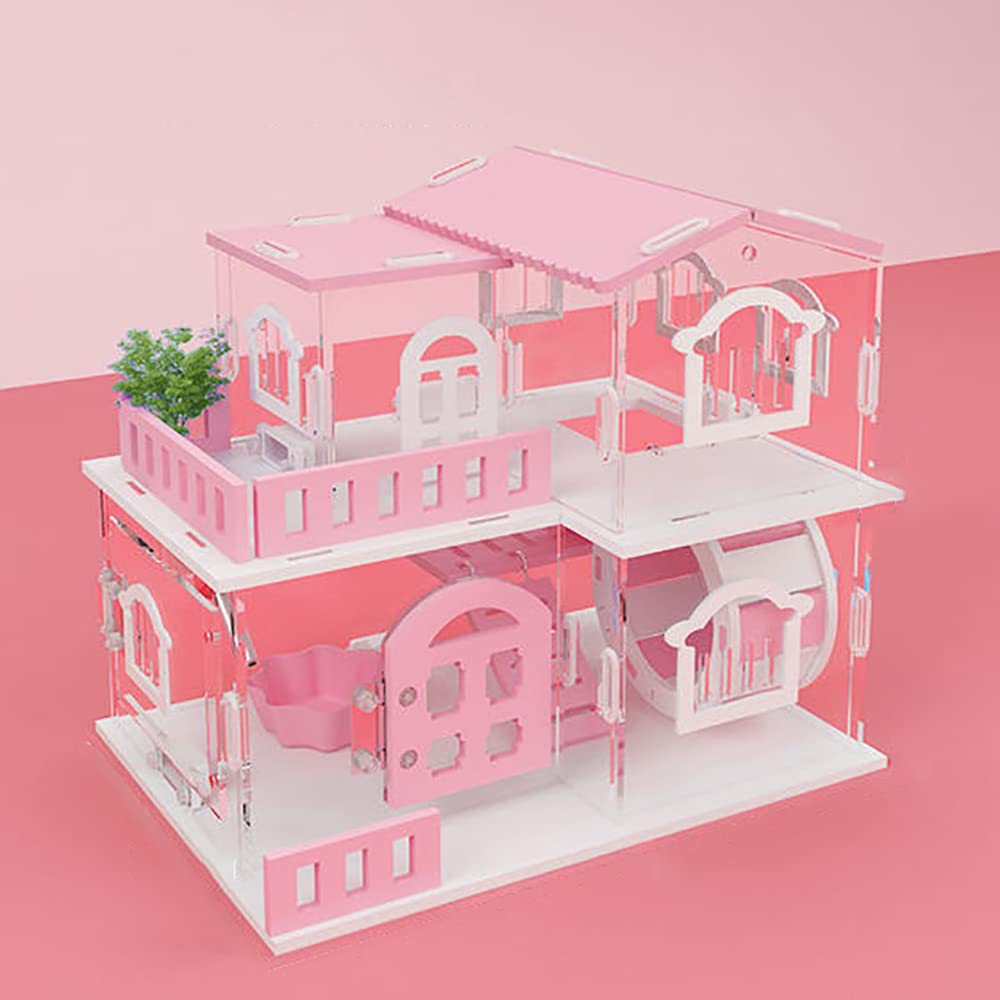 Habitat pour rongeurs en acrylique transparent idéal pour observer votre cochon d'inde au salon