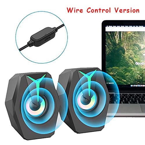 DHMKL Enceintes BibliothèQue Alimenté,Haut-Parleurs USB Filaires Bureau Subwoofer IndéPendant à Commande Filaire Haut-Parleurs D’Ordinateur RGB Cool Audio Bureau pour Ordinateur Portable - Les Beatles, Paul McCartney, John Lennon, RIngo Starr, George Harrison DHMKL Enceintes BibliothèQue Alimenté,Haut-Parleurs USB Filaires Bureau Subwoofer IndéPendant à Commande Filaire Haut-Parleurs D'Ordinateur RGB Cool Audio Bureau pour Ordinateur Portable – Image 3