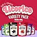 Wiley Wallaby Licorice 10 Ounce Classic Gourmet Australian Style Soft & Chewy Licorice Candy Variety Pack Twists, 6 Pack
