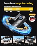 GKU 4K Dash Cam Front and Rear, 5GHz WiFi Dashcam with 64GB SD Card, Dual Car Camera Dash Cam with Parking Monitor, Night Vision, WDR, 170° Wide Angle, G-Sensor, Loop Recording, APP Control, Max 256GB - Image 6