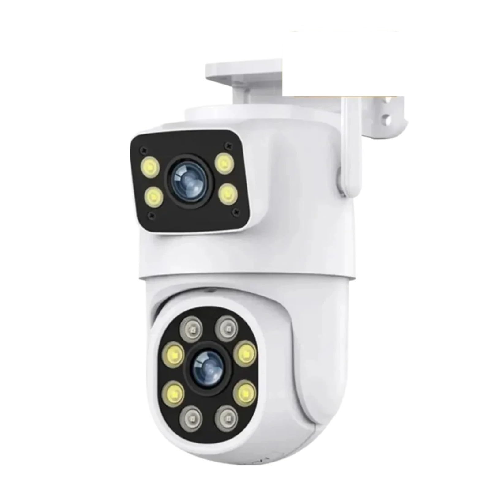 Telecamera Wifi Esterno, Telecamera PTZ a doppia lente 4K 8MP Full HD doppio schermo Ai Human Auto Tracking Telecamera di videosorveglianza di sicurezza esterna da 4MP ,Sicurezza, Antifurto(8MP No SD
