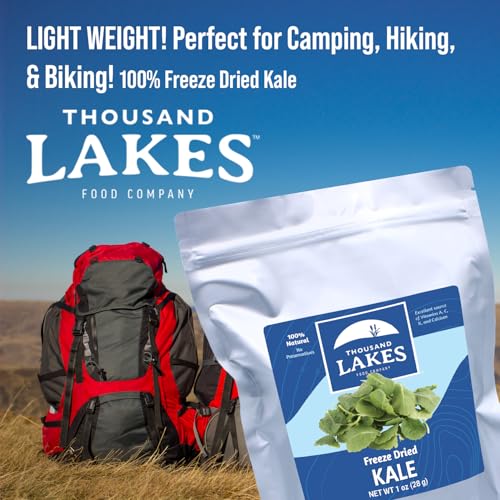 image for Thousand Lakes Freeze Dried Vegetables - Diced Kale 2-pack 1 ounce (2 