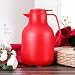 QIEP Fodera in Vetro Thermos Thermos Doppio Strato Creativo Tea Office Thermos Pentola Bollitore Grande Bottiglia di Acqua Calda 1500ml