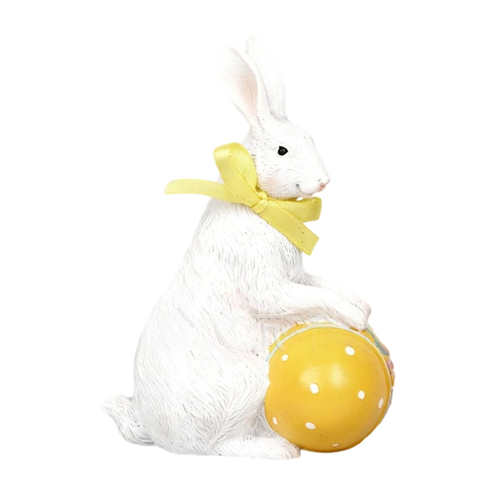Osniyaw Easter Eggs Resin Rabbit Figurine, Easter Bunny Statue, Indoor Easter Decoration, Modern Art, Spring Home Decorations, Sculptures, Home Decorations