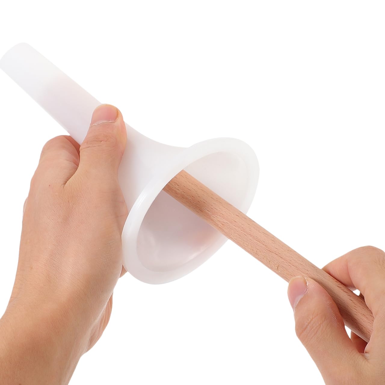 Manual Sausage Stuffer Funnel Kit Handheld Sausage Filler Tube with Wooden Stuffing Stick Portable Meat Filling Tool for Home Kitchen Restaurant Hotel Use