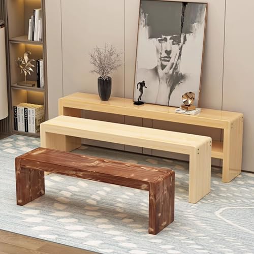 Banc à nouilles en bois de style ferme et finitions vintage - 3