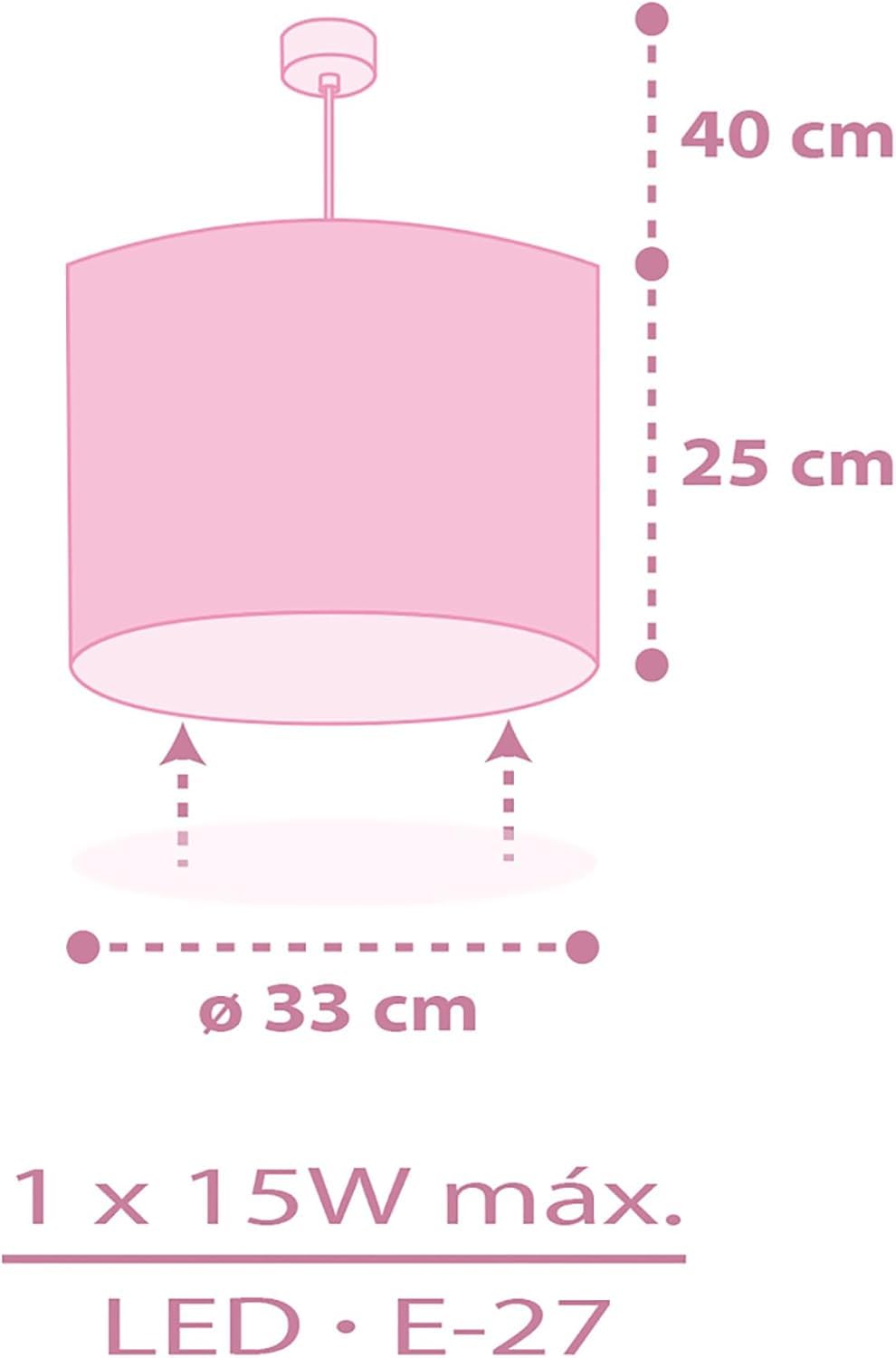 Dalber Lámpara De Techo Colgante Infantil Fairy Dreams Hadas Rosa, lámparas infantiles