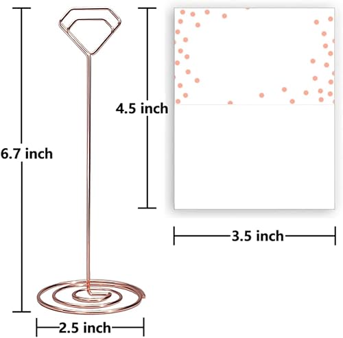 Miniatura 6 de Wettin 12 soportes únicos para números de mesa con 14 tarjetas de lugar, soporte para tarjetas de lugar, soporte para tarjetas de mesa, soportes de