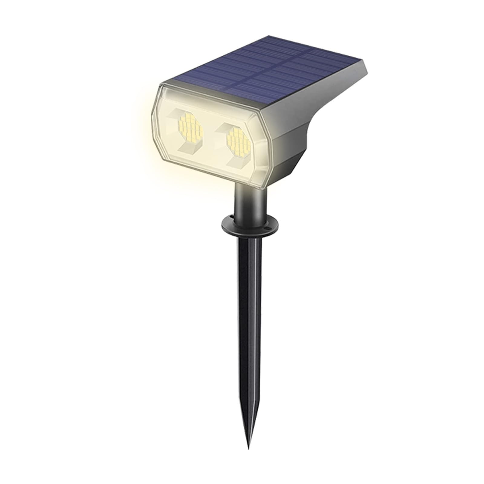 Solar LED Lights Outdoor 48 LED Wodoodporna Bezprzewodowa Lampa Ścienna Street Spotlight Krajobrazowy 3 Tryby Wodoodporna Dekoracja Ogrodowa Super Jasny(1PC-Warm)