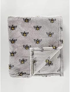 Bumblebee Grey Soft Fleece Throw Bed Blanket Home Decor New