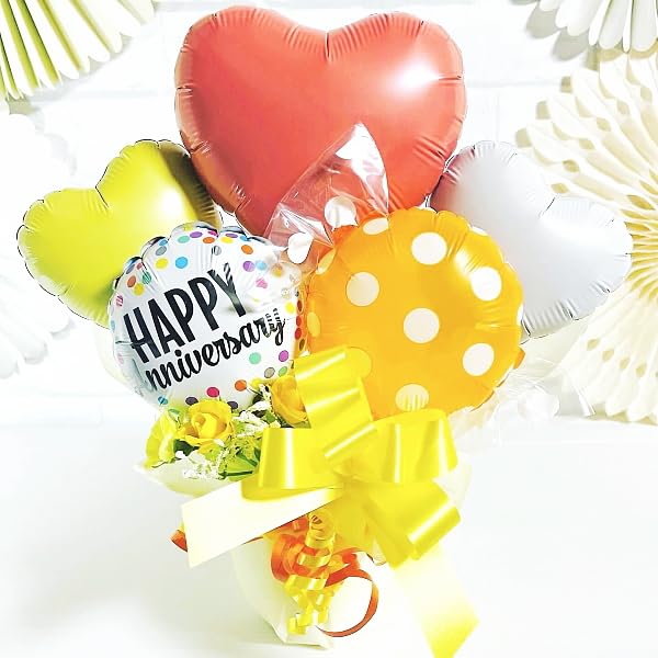 Amazon | 【M'zBalloon】選べるメッセージ お祝い バルーンギフト【S