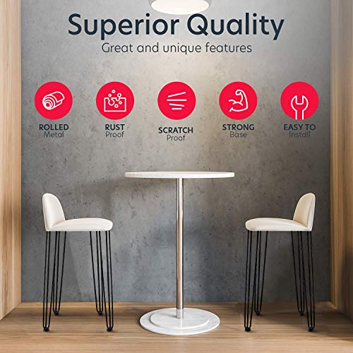 EconoHome Metal Hairpin Legs 28 inch - Modern Table & Desk Legs for DIY Projects