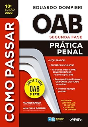OAB Segunda Fase: Prática Penal (Como Passar) (Portuguese Edition...
