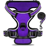 VOOPET Dog Vest Harness, No Choke Front Lead Dog Reflective Harness No Pull Adjustable Dog Harness...