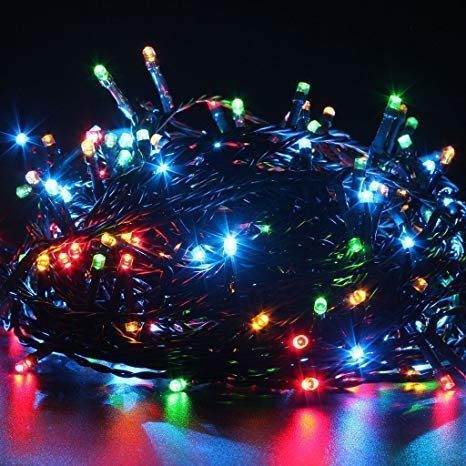 Smartone Tri shape LED String colour changing RGB Lights, Indoor/Outdoor Decorative String Lights, Fairy Twinkle Lights with 8 modes Different Lightings with remote for Diwali home Decoration,Christmas,Garden,room decorate with plug
