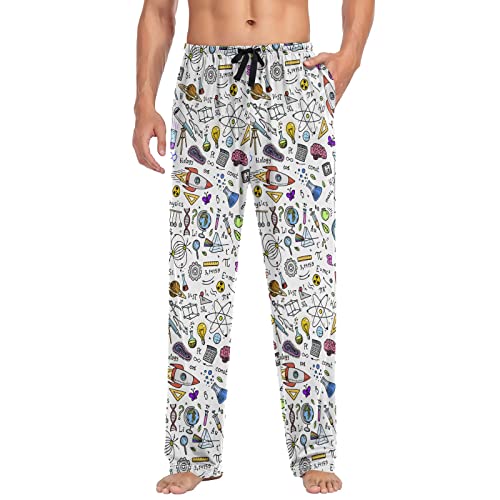 Physics Math Chemistry Science Men's Pajama Pants Sleepwear Lounge Pajama Bottoms3