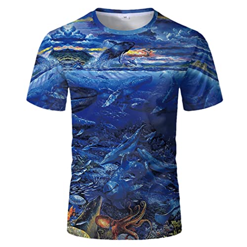 T-shirt canne à pêche 3D pour homme et femme motif poisson imprimé Cbt-1285 hip hop XL