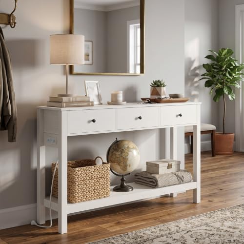 Gizoon Console Table with Outlets,